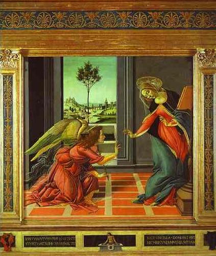 Sandro Botticelli Cestello Annunciation Norge oil painting art